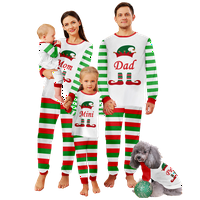 Podudarni obiteljski božićni pidžami Sretan božićni tiskani veličine Dječje djece-ljubimce-ljubimce