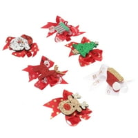 Santa Claus Pin za kosu Božić Drvo Bowknot Klip za kosu za dječje djevojke