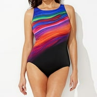 Royalloveove ženska modna konzervativna gradijentna pruga velika odjeća za plažu bikini Žene kupaćih