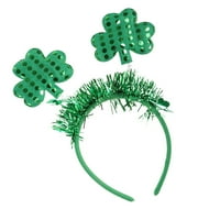 Dasbsug Irish Saint Patrick-ov dnevnicu za glavu za glavu Boppers Shamrock kosa za kosu