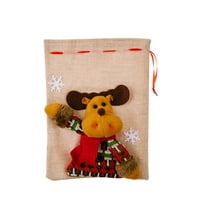 Farfi božićni bombonski torbi snjegavi uzorak crtani dizajn otporan na habanje bez mirisa velikog kapaciteta ukrasna krpa Sretan božićni poklon torba za skladištenje za domaćinstvo