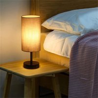 Noćna lampa s USB portom - lampica za kontrolu dodir za spavaću sobu WOODY RUQUSI Zatamnjena noćna stočana