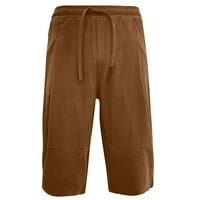 Safuny muške pamučne posteljine jogger kratke hlače sa džepom Ljeto uklanjanje čišćenja učvršćivača