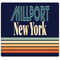 Millport New York Frižider Magnet Retro Design