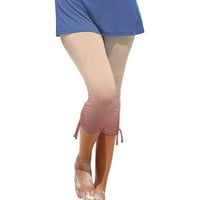 Asdoklhq casual pantalone za žene čišćenje Ženske ljetne ležerne prilike od tiskanih hlače