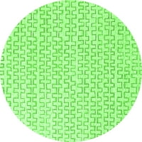 Ahgly Company u zatvorenom okruglom krute zelene moderne prostirke, 8 'krug