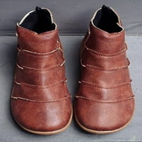 Lacyhop dame zimske čizme Zip up modni čizmi Udobne cipele Boot svakodnevno prozračno hodanje cipele