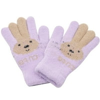 Ovecza lagane rukavice za žene debele pletene dame debele termalne slatke snežne rukavice punobojni