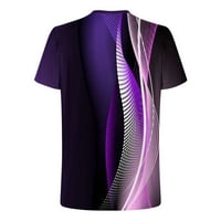 Modna muška majica Muškarci Casual Okrugli izrez 3D digitalni ispis Pulover fitness sportske kratke hlače rukave majica bluza