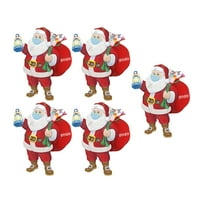 Božićna ornamentalna smola Santa Personalizirani Claus odmorskih ukrasa
