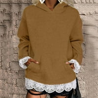 Durtebeua Trendy džemper s dugim rukavima Puloveri Slatka udobna odjeća Ženska prevelika pulover Hoodie