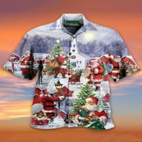 Muška božićna plaža Aloha Ležerna kuća za odmor, Klasične košulje na plaži, Party Tops Veličine djece