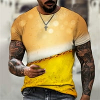 Muški salon majica Summer Fashion 3D digitalni grafički ispis Kratki rukav Neovisnost dana Dan posada