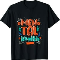 Žene Rea Mental Health Tekst Majica Poklon posada vrata za zabave TEE