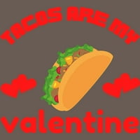 Tacos su moj poklon za Valentinovo ženski grafički trkački cisterni cisterni tenk - dizajn od strane