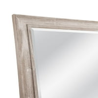 Bassett ogledalo Kibbe Ležer ogledalo u bijelom pranje M4107B