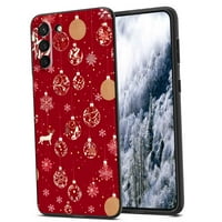 Božićni telefon, deginirani za Samsung Galaxy S Case Muške žene, fleksibilan silikonski udarca otporna na Samsung Galaxy S22