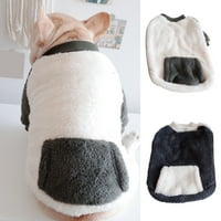 Džemper za zgušnjavanje kućnog ljubimca - koralni runo otporan na suze - Oprema za zimsku pse - vanjska