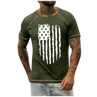 Freshlook muške vrhove muške majice Raglan Retro kratkih rukava za neovisnost za neovisnost za zatvaranje