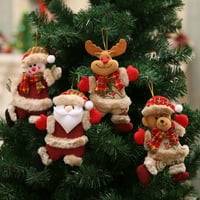 Božićni ples snjegovični privjesci za lutke Xmas stablo prozor kamin Viseći ukrasi Party Favories Supplies