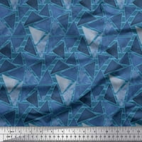 Soimoi sivi pamučni drebovi tkanine trokut geometrijski tiskani tkaninski dvorište širom
