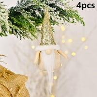 Božićni ukrasi plišani gnome viseći ukras, za Xmas Tree Home Stranke Gold