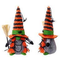 Dezsed Halloween Gnomes Plišani klirens Halloween bez lica Man Lutka patuljasti pauk zeleni duh božićni