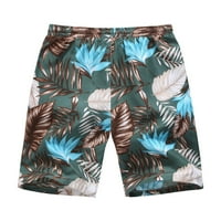 Muška ljetna modna casual havajska stila tiskane cvjetne hlače na plaži Horts Army Green 4xl