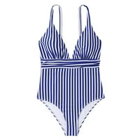 Tawop kupaći odijelo vrhovi žene otvorene natrag jedan bikini kupaći kostim tamno plave veličine 6