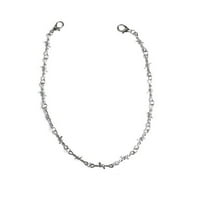 Mortilo Podesite ogrlice od gotičkog žica metalni i univerzalni trnje muške ženske pank bodljikave ogrlice