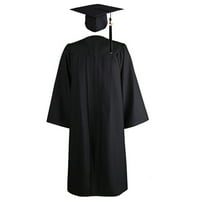 Farfi diplomiranje haljine pune boje zatvarača zatvarača unise v vrat plutaju haljine šešir za školu