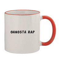 Gangsta Rap - 11oz Obojena ručka i šalica za kavu RIM, crvena
