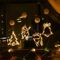 Komplet set Božićno svjetlo Sigker Dizajn izdubljeno užareno Elk Bell Snjegović ukrasno svjetlo za dnevni