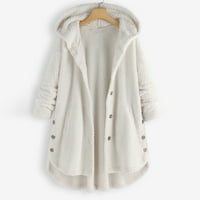 Relanfenk Winse Fall ženska jakna kaputi plus veličine nepravilnog dugme za dugih rukava, Ležerne prilike