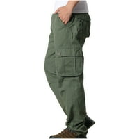 Muške teretne hlače Ležerne tanke multi džepne ravno hlače na otvorenom na otvorenom napadačke hlače