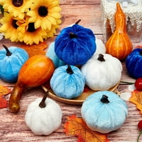 Fairnull Velvet Pumpkin Prop Fine izrada Mekana tekstura Izabrana jesen Halloween ukras foto prop