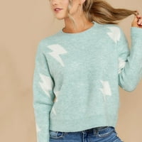 Žene pad džempera za žene vruća prodajna čišćenje Ženska pletena džemper od groma OTVORE O vrat džemperi