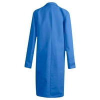 Ganfancp kardigani za žene Trendy Fashion Plus size topli kaput kardigan čvrsta boja dugih rukava gornja