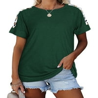 Capreze ženska boemska ljetna plaža vrhovi kratkih rukava posada vrata Osnovne majice Ležerna majica