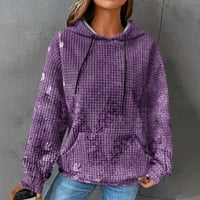 USMIXI FALD moda ženske dukseve ženske komič s kapuljačom plus veličina Vintage pulover Duks sa džepom
