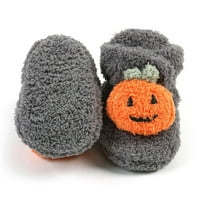 Novorođene dječje čizme Halloween Pumpkin čizme Fleece papuče Soft novorođenčadi cipele sa prewalkers
