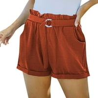 Mrat High Struk Jean Short Fashion Dame Dukne kratke hlače Ljetna casual labavi džep čvrsti džepovi