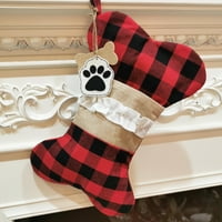 Božićne čarape Trpe Božićne torbe za čarape i božićni viseći čarape za zabavu ukras i božićni crtani