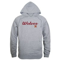 Sjeverni državni univerzitet Wolves script hoodie dukserica Heather Grey X-Veliki