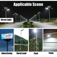 180W LED solarna ulična svjetlost s daljinskim upravljačem, komercijalno vanjsko super svijetlo sigurnosno