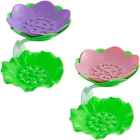 Lotus cvijeće sapun sa sapunom s odvodom silicijumskog držača sapuna Neklizajući fleksibilni sapun za
