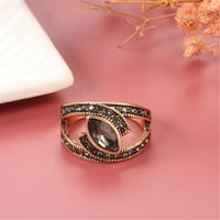 Pgeraug pokloni za žene Boho etničko mladenkin vjenčani prsten starinski zlatni boju Veliki kameni prstenovi