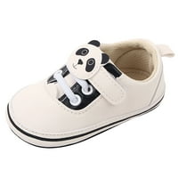 Little Boys Girls Girls Ugodne cipele Toddler Cipele Mekani jedini crtani panda čipke up casual cipele