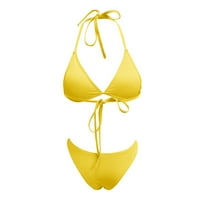 Girls Board Hotcsi za plivanje Žene Solidne boje Bikini visokog struka Visoko kostim kupaćim kupaćim