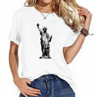Kip Liberty New York Stylish Graphic Tee za žene - Ljeto mora imati američke dane